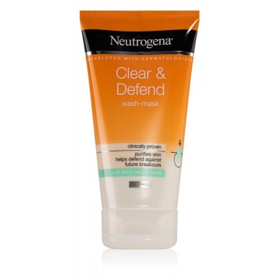 Neutrogena Clear & Defend čisticí maska a gel 2 v 1 150ml eshop