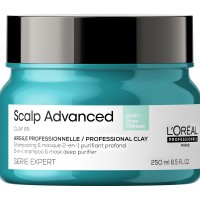 L'Oréal Expert Scalp Advanced Anti Oiliness Clay 2v1 maska a šampon 250 ml