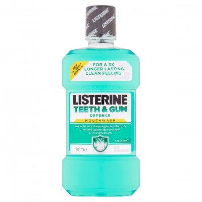 Listerine Teeth&Gum Defence Ústní voda 500ml