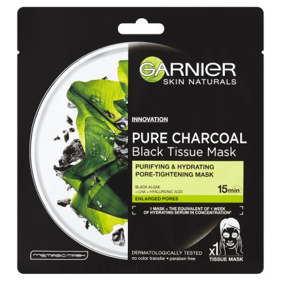 Garnier Black Tissue Mask Charcoal Black Tea 32g