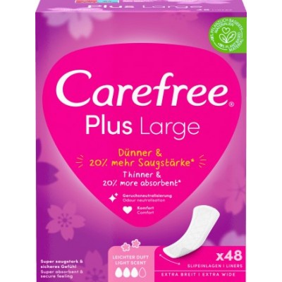 Carefree Plus Large slipové vložky s ľahkou vôňou 48 ks eshop
