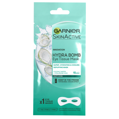 Garnier Hydra Bomb Eye Tissue Mask Coconut Water eshop
