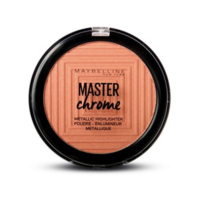 Maybelline Metalický pudrový rozjasňovač Master Chrome Metallic Highlighter Powder 50 Molten Rose Gold 8 g eshop