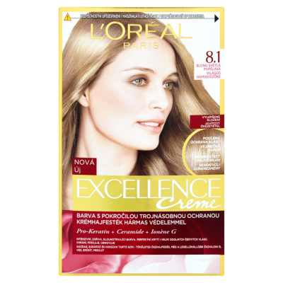 L'Oréal Paris Excellence Creme 8.1 Barva na vlasy