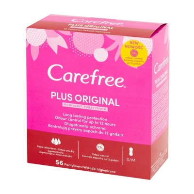 Carefree® Plus Original Svěží vůně 56 ks eshop 