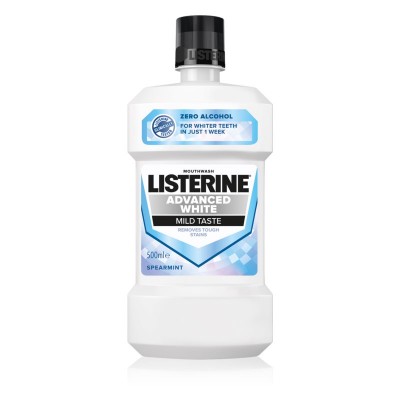Listerine® Advanced White Mild Taste 500 ml eshop
