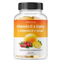 MOVit Vitamin C 1200 mg s šípky + Vitamin D + Zinek PREMIUM, 90 tablet eshop