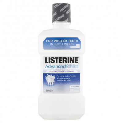 Listerine Advanced White Ústní voda 500ml 