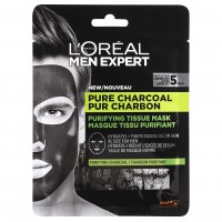 L'Oréal Paris Men Expert Pure Charcoal textilní maska 30g eshop