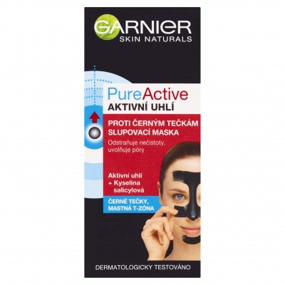 Garnier Pure Active Charcoal slupovací maska proti černým tečkám s aktivním uhlím, 50ml eshop